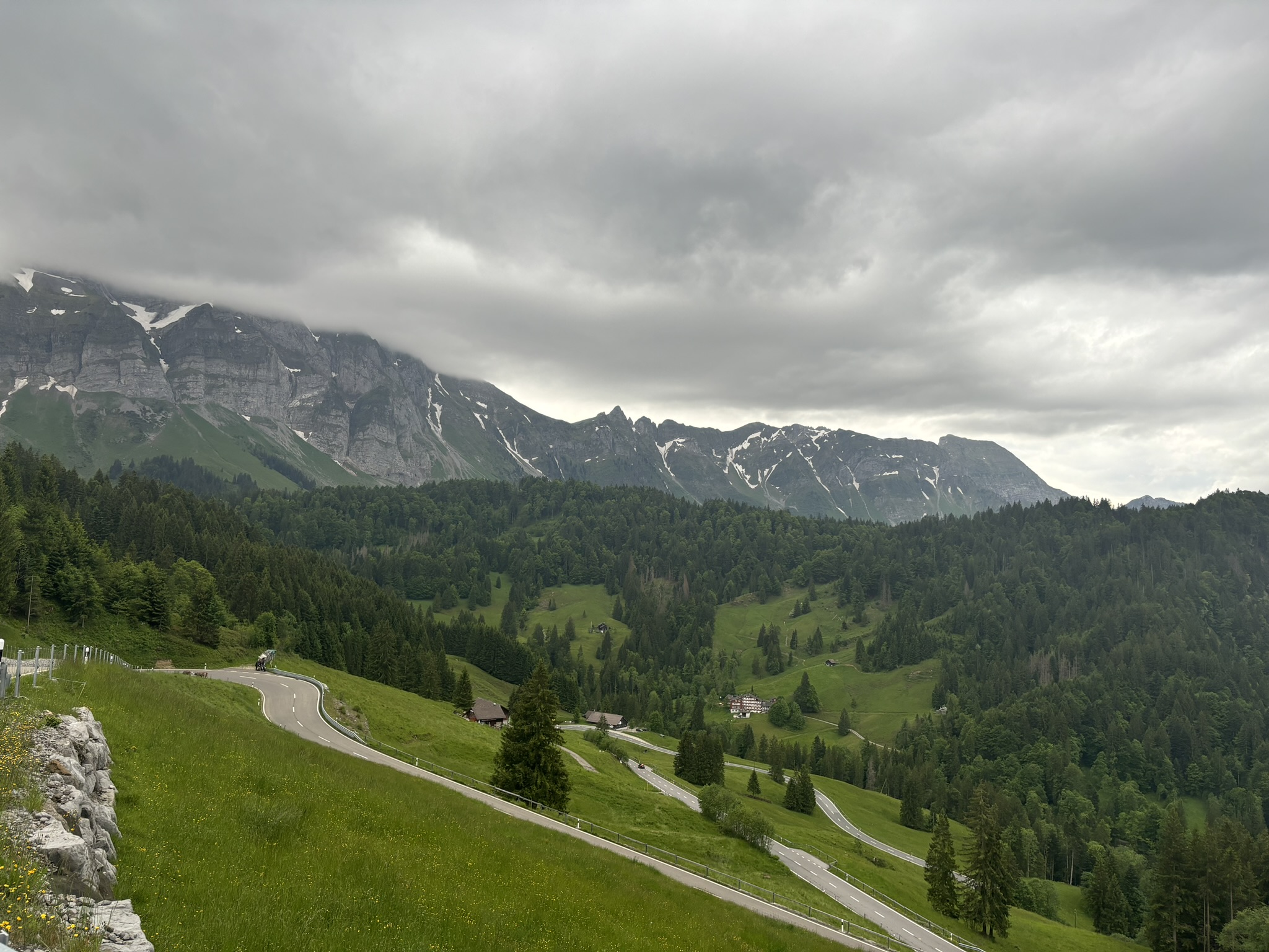 Switchbacks in alps